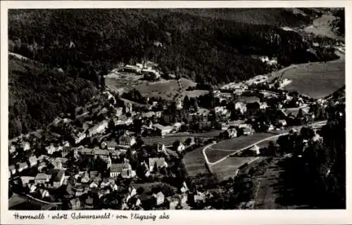 Ak Bad Herrenalb württ. Schwarzwald, Fliegeraufnahme