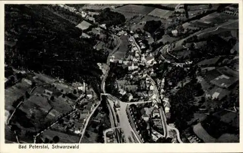 Ak Bad Peterstal Griesbach im Schwarzwald Baden, Fliegeraufnahme