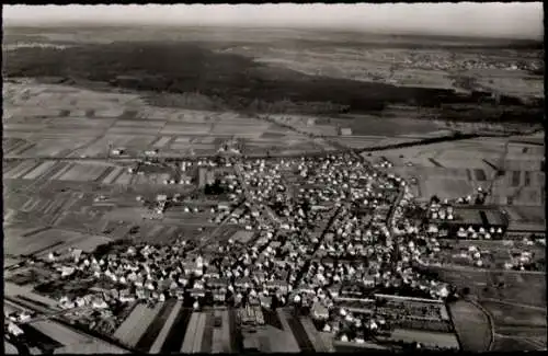 Ak Renningen in Württemberg, Fliegeraufnahme