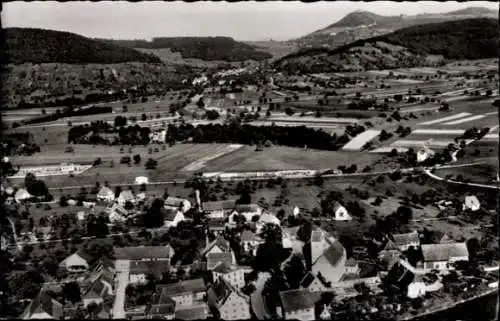 Ak Rheinheim Küssaberg Klettgau, Fliegeraufnahme