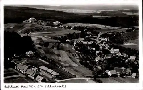 Ak Rodt Loßburg im Schwarzwald, Luftkurort Rodt, 700 m.ü.M., Luftaufnahme, Schwarzwald