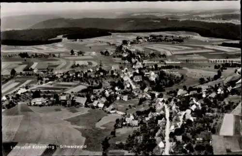 Ak Waldachtal im Schwarzwald, Luftaufnahme von Rotenberg, ländliche Umgebung, Schwarzwald