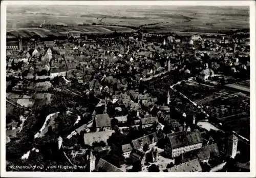 Ak Rothenburg in der Oberlausitz, Luftaufnahme von   Stadt, Flüge, Architektur