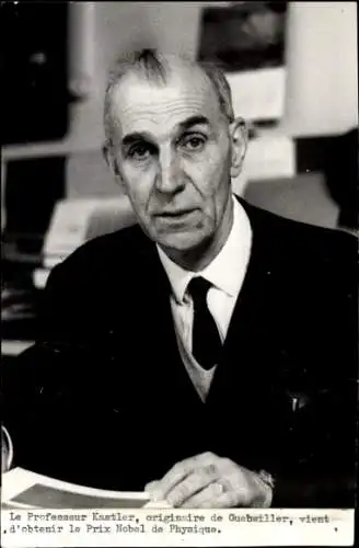 Foto Professor Alfred Kastler, Nobelpreis für Physik