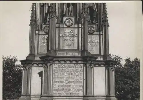 Original Foto Berlin Kreuzberg, Viktoriapark, Denkmal für die Befreiungskriege, 1945/46, 13 x 18 cm
