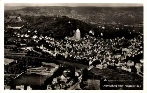 Ak Herrenberg in Württemberg, Fliegeraufnahme