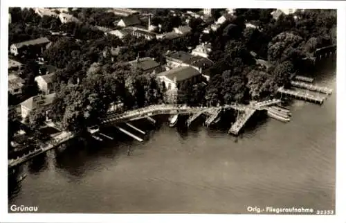 Ak Berlin Köpenick Grünau, Fliegeraufnahme
