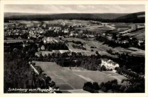 Ak Schömberg bei Balingen Zollernalbkreis, Fliegeraufnahme