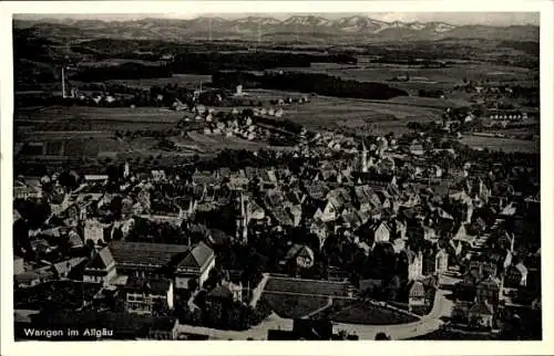 Ak Wangen im Allgäu, Fliegeraufnahme