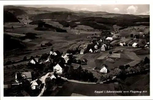 Ak Kappel Lenzkirch im Schwarzwald, Fliegeraufnahme