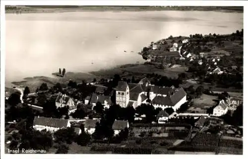 Ak Insel Reichenau Bodensee, Fliegeraufnahme