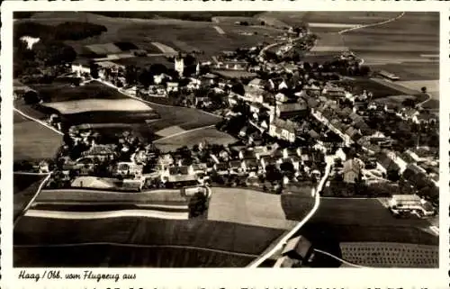 Ak Haag in Oberbayern, Fliegeraufnahme