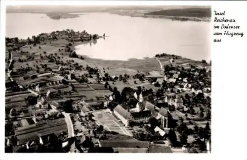 Ak Insel Reichenau Bodensee, Fliegeraufnahme