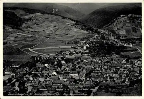 Ak Wachenheim an der Weinstraße Pfalz, Fliegeraufnahme