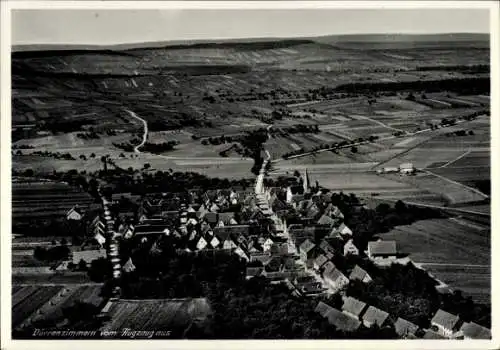Ak Dürrenzimmern Brackenheim an der Zaber Württemberg, Luftaufnahme von  ländliche Umgebung, sich