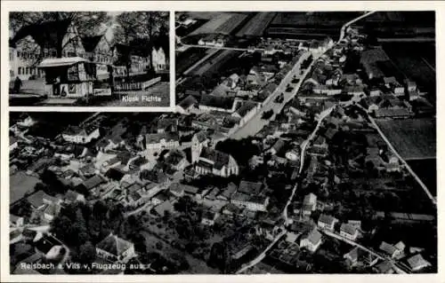 Ak Reisbach in Niederbayern, Luftbild von  Kiosk Fichte, landschaftliche Ansicht