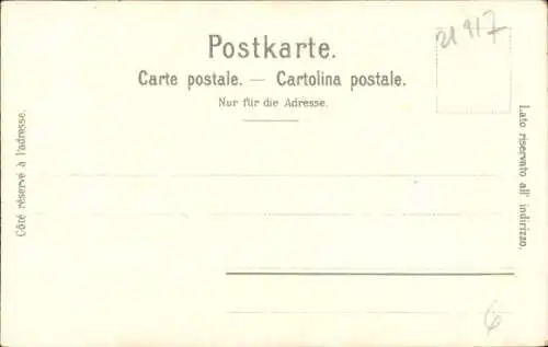 Kleeblatt Litho Genève Genf Schweiz, Hotel des Postes, Theater, Tours de Saint-Pierre