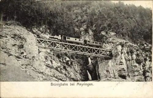Ak Meyringen Meiringen Kanton Bern, Brünigbahn