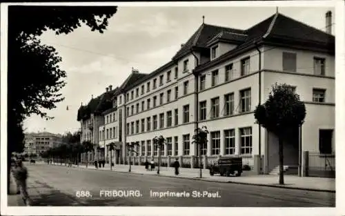 CPA Fribourg Ville de Fribourg Suisse, Imprimerie St-Paul