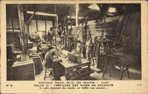 CPA Paris, Compagnie Franco Belge des Crayons, Salle 14