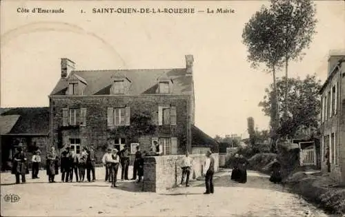 CPA Saint Ouen la Rouërie Ille et Vilaine, Mairie