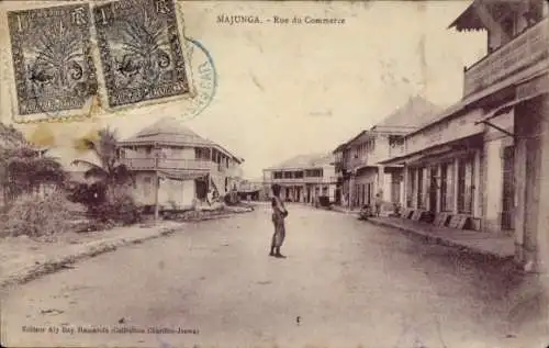 CPA Mahajanga Majunga Madagascar, Rue du Commerce