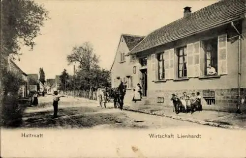 Ak Hattmatt Elsass Bas Rhin, Wirtschaft Lienhardt