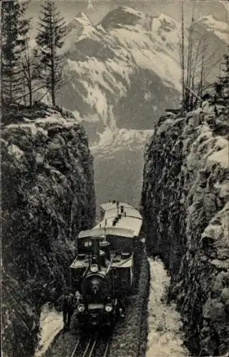 Ak Schweiz, Brünigbahn, Passhöhe