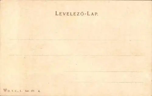 Ak Hortobágy Csikós, Mann in ungarischer Tracht