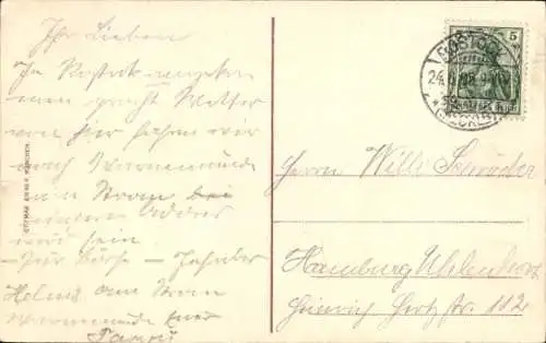 Ak Hansestadt Rostock, Markt, Marienkirche