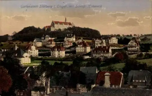 Ak Hoheneck Stollberg im Erzgebirge, Panorama, Schloss Hoheneck
