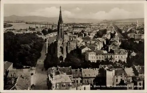 Ak Bonn am Rhein, Panorama, Blick von der Münsterkirche