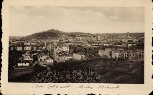 Ak Lwiw Lwów Lemberg Ukraine, Gesamtansicht