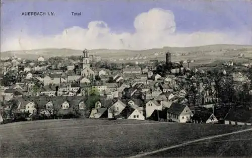 Ak Auerbach im Vogtland, Gesamtansicht