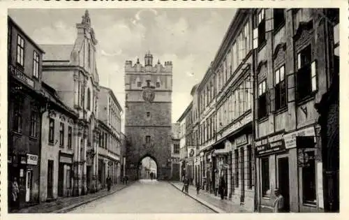 Ak Jihlava Iglau Region Hochland, Frauengasse, Frauentor
