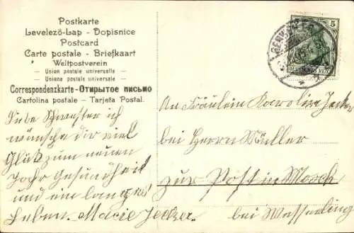 Litho Schwalben, Blumen