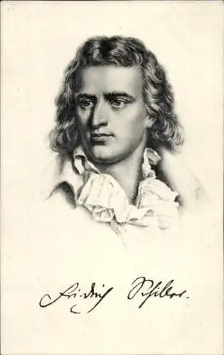 Künstler Ak Dichter Friedrich Schiller, Portrait