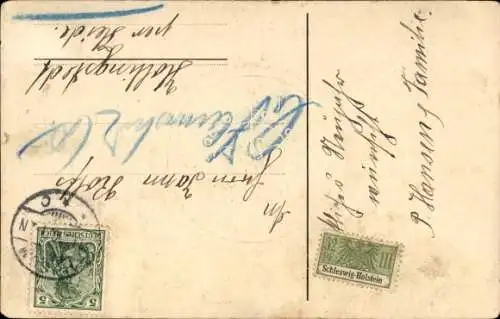 Präge Ak Glückwunsch Neujahr, Uhr