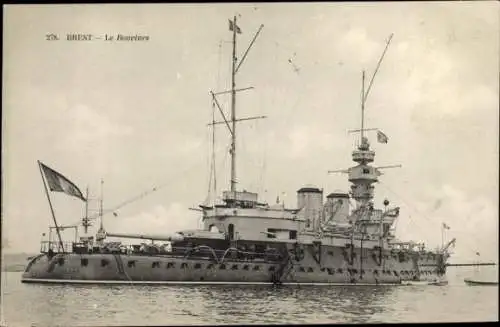 Ak Französisches Kriegsschiff Bouvines