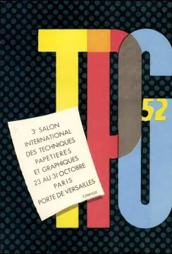 Ak Paris I Louvre, 3. Internationaler Salon der Techniken für die Papier- und grafische Industrie