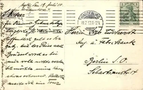 Ak Magdeburg an der Elbe, Luisengarten