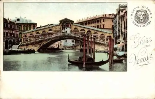 Ak Venezia Venedig Veneto, Brücke, Boote