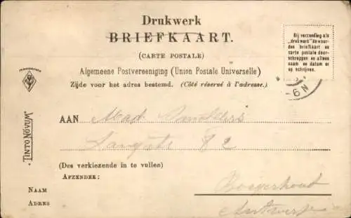 Ak Breda Nordbrabant Niederlande, bOSCHWEG