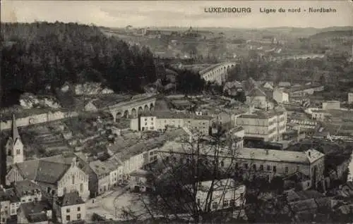 Ak Luxemburg Luxembourg, Nordbahn