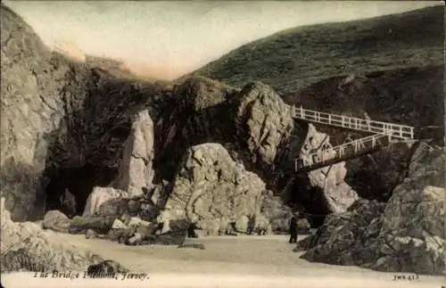 Ak Kanalinsel Jersey, die Brücke Plemont