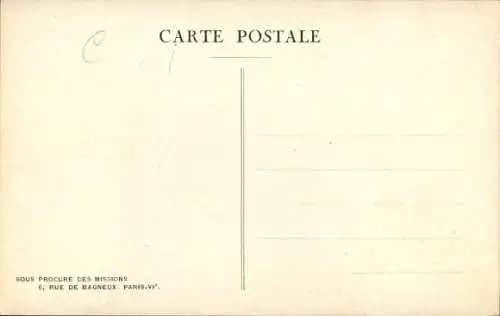 CPA Missions des Peres Maristes en Oceanie, Chapelle en bambous, Archipel des Salomon