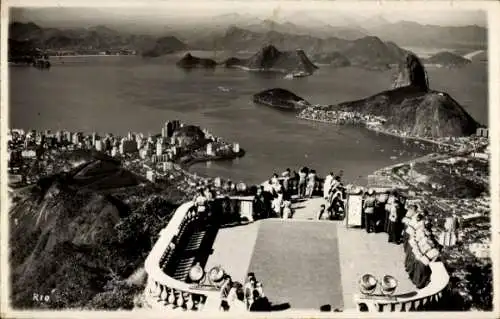 Ak Rio de Janeiro Brasilien, Blick auf die Bucht