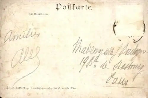 Ak Wien 1 Innere Stadt, Wiener Rathauskeller, Gemälde