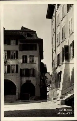 Ak Biel Bienne Kt. Bern, Altstadt Cite