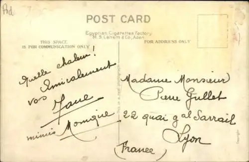 Ak Aden Jemen, Harbour, Hafen, Dampfer